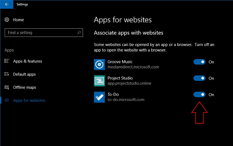 Windows 10-এ ওয়েবসাইটগুলির জন্য অ্যাপগুলি কী কী?