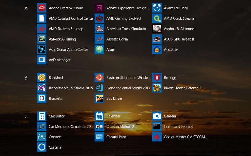 Windows 10 এ ফুল স্ক্রীন স্টার্ট মেনু কিভাবে সক্ষম করবেন