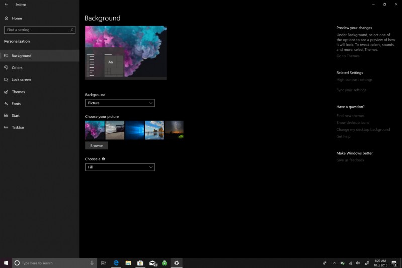 কিভাবে Windows 10 এ আপনার ব্যাকগ্রাউন্ড পরিবর্তন করবেন 