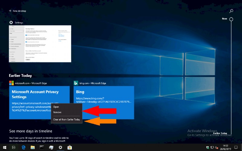 কিভাবে আপনার Windows 10 টাইমলাইন ইতিহাস সরিয়ে ফেলবেন