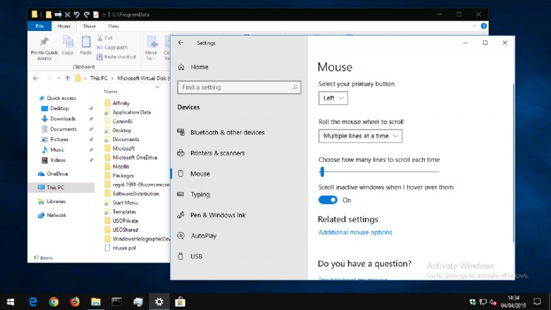 Windows 10 এ নিষ্ক্রিয় উইন্ডো স্ক্রলিং কীভাবে অক্ষম করবেন