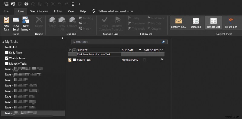 ভবিষ্যত শুরুর তারিখের সাথে Outlook টাস্কগুলি কীভাবে লুকাবেন