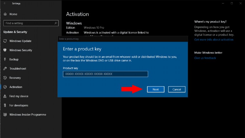Windows 10 এ কীভাবে আপনার পণ্য কী পরিবর্তন করবেন