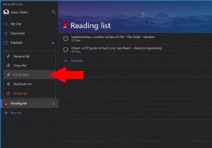 Windows 10 স্টার্ট মেনুতে মাইক্রোসফ্ট টু-ডু তালিকাগুলি কীভাবে দেখবেন