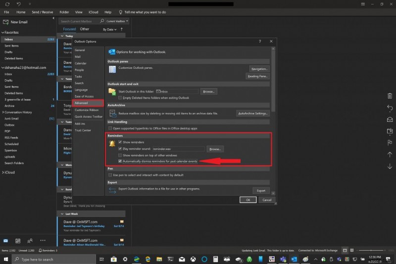 অফিস 365-এ অতীত আউটলুক অনুস্মারকগুলি কীভাবে খারিজ করবেন