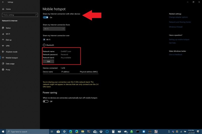 কিভাবে আপনার Windows 10 পিসিকে মোবাইল হটস্পট হিসেবে ব্যবহার করবেন