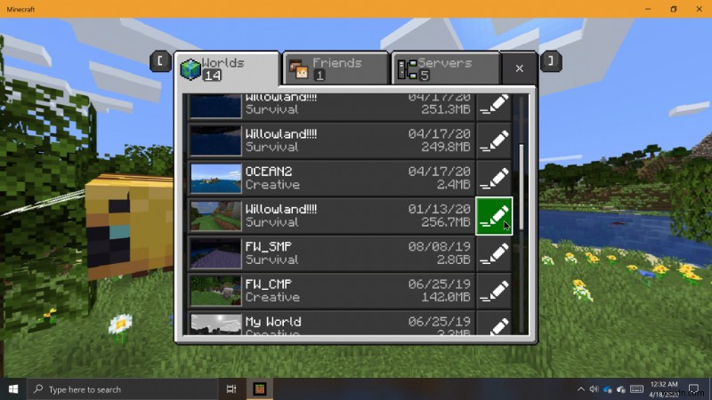 Windows 10 এ Minecraft এ বিশ্বগুলিকে কীভাবে ব্যাক-আপ এবং আমদানি করবেন