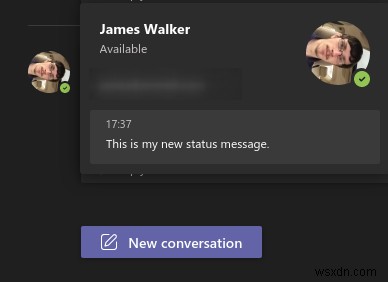 কিভাবে মাইক্রোসফ্ট টিমগুলিতে একটি স্থিতি বার্তা সেট করবেন
