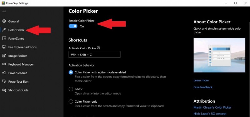 নিখুঁত রঙ খুঁজতে Windows 10 এ PowerToys কালার পিকার ইউটিলিটি কীভাবে ব্যবহার করবেন