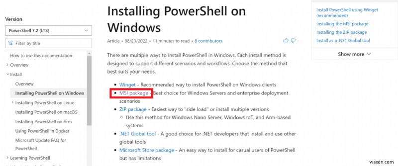 Windows 11 এ Powershell কিভাবে আপডেট করবেন
