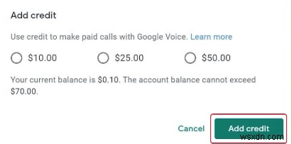 কিভাবে Google ভয়েস অ্যাকাউন্টে ক্রেডিট যোগ করবেন