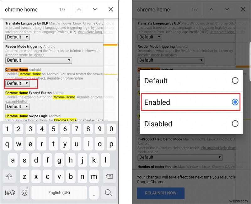 অ্যান্ড্রয়েডের জন্য Chrome-এ ঠিকানা বার নীচে সরান