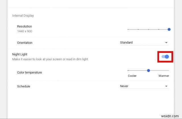 Chrome OS এ কিভাবে নাইট লাইট সক্ষম করবেন
