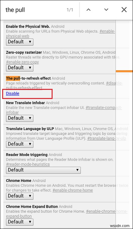অ্যান্ড্রয়েডের জন্য ক্রোমে  পুল-টু-রিফ্রেশ  বৈশিষ্ট্য কীভাবে অক্ষম করবেন