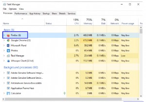  Firefox ইতিমধ্যেই চলছে কিন্তু সাড়া দিচ্ছে না  ত্রুটি বার্তা