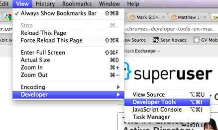 ম্যাকে Chrome, Safari এবং Firefox-এ উপাদান পরিদর্শন করার উপায়