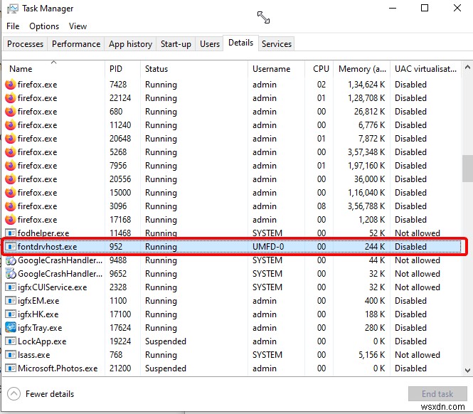 Fontdrvhost.exe কি এবং কেন এটি চলছে?