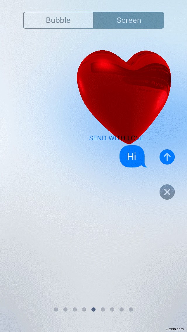 কিভাবে বিভিন্ন স্ক্রীন ইফেক্ট সহ iMessage পাঠাবেন