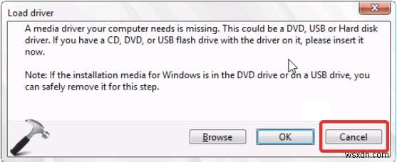 ঠিক করুন - আপনার কম্পিউটারের প্রয়োজনীয় একটি মিডিয়া ড্রাইভার অনুপস্থিত
