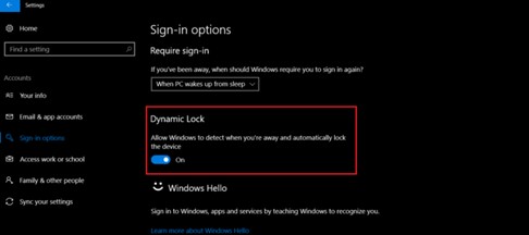 ডাইনামিক লক ফিচার দিয়ে কিভাবে উইন্ডোজ 10 সুরক্ষিত করা যায়