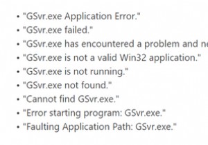 সমাধান করা হয়েছে:Windows 10 এ GSvr.exe উচ্চ CPU ব্যবহারের সমস্যা
