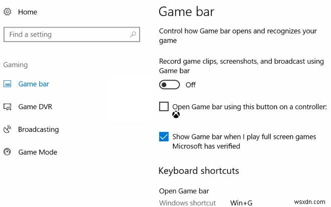 Windows 10 এ গেম বারটি কীভাবে নিষ্ক্রিয় করবেন