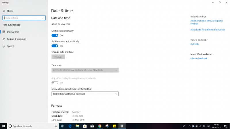 Windows 10 এ ভুল সময় কিভাবে ঠিক করবেন