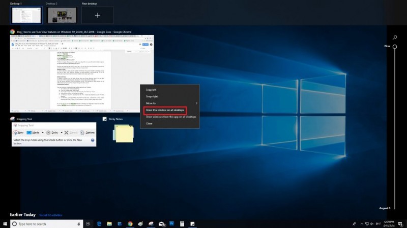 Windows 10-এ টাস্ক ভিউ বৈশিষ্ট্যগুলি কীভাবে ব্যবহার করবেন?