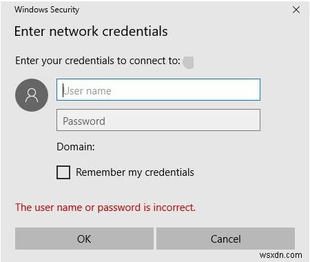 Windows 11/10 এ Enter Network Credentials Error কিভাবে ঠিক করবেন