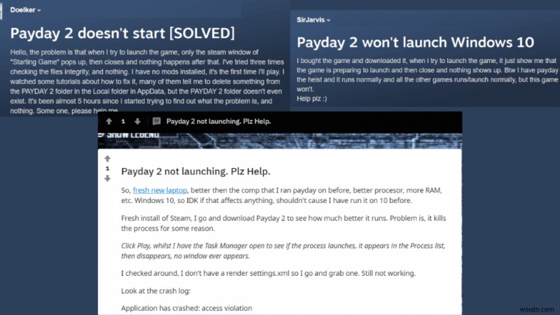 Windows 10 PC-এ PayDay 2 2022 চালু হচ্ছে না:আমি কীভাবে এটি ঠিক করব