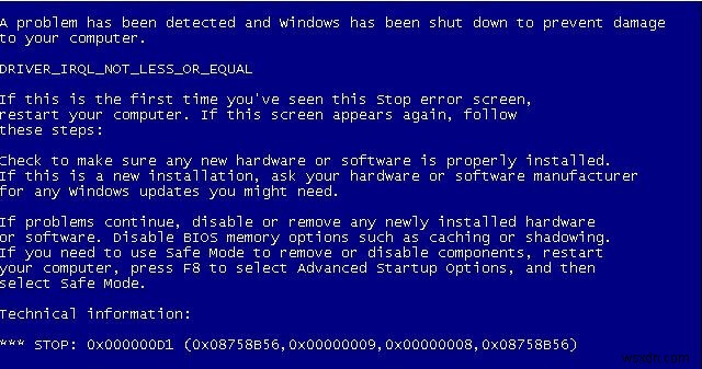 Windows 10 এ ড্রাইভার_irql_not_less_or_equal ত্রুটি কীভাবে ঠিক করবেন