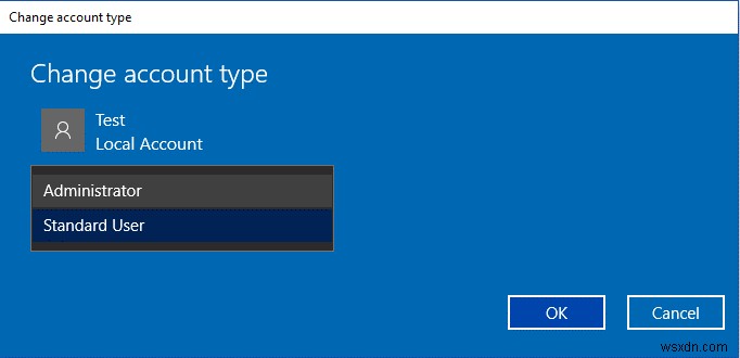 Windows 10 এ ব্যবহারকারীর অ্যাকাউন্টের ধরন কীভাবে পরিবর্তন করবেন