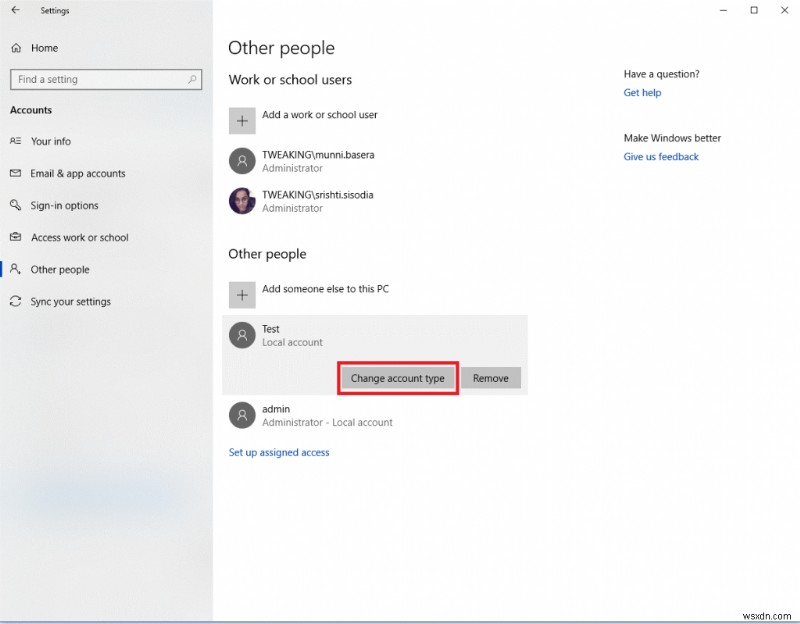 Windows 10 এ ব্যবহারকারীর অ্যাকাউন্টের ধরন কীভাবে পরিবর্তন করবেন