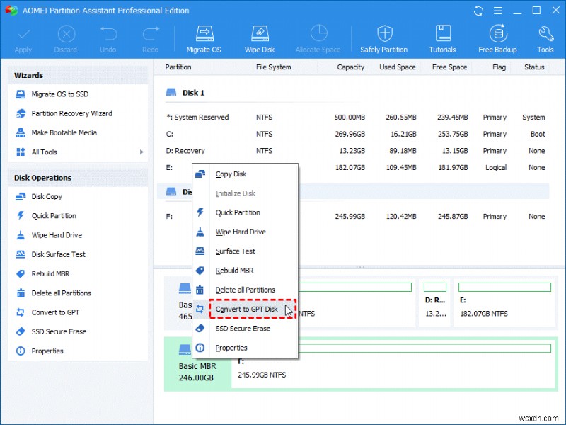 Windows 10, 8, 7-এ ডেটা লস ছাড়াই MBR কে GPT-তে রূপান্তর করবেন?