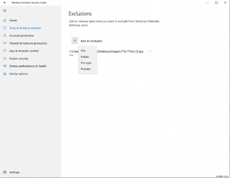 Windows 10 এ স্ক্যান করা থেকে ফাইল ও ফোল্ডারগুলিকে বাদ দিন