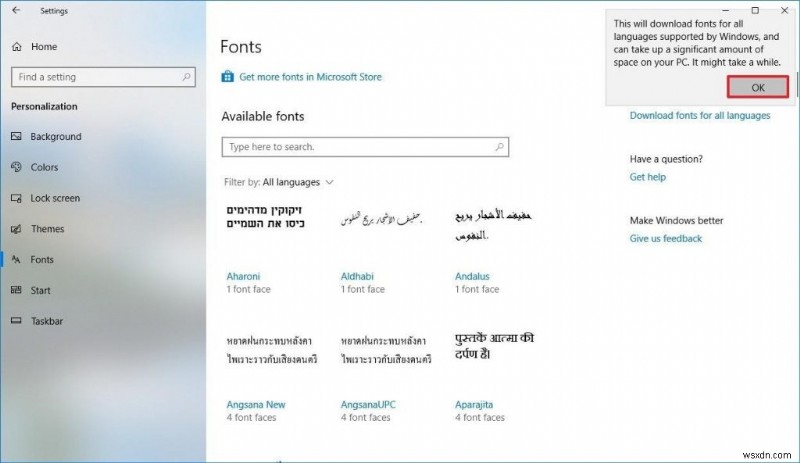 কিভাবে নতুন Windows 10 ফন্ট সেটিংস ব্যবহার করবেন