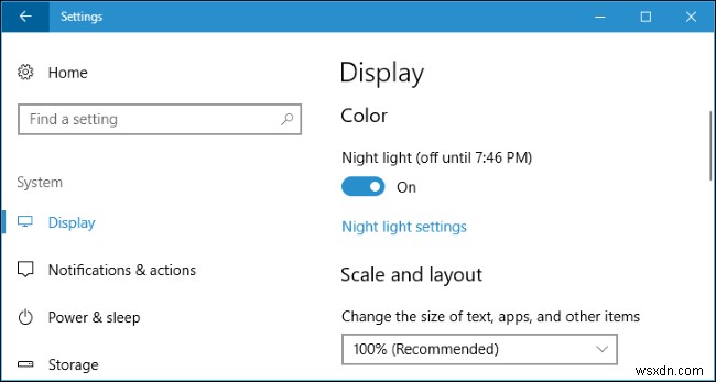 Windows 10 এ রাতের আলো দিয়ে আপনার চোখকে বিশ্রাম দিন