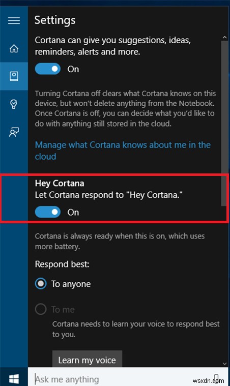 Windows 10 এ  হেই, কর্টানা  কীভাবে সক্ষম করবেন