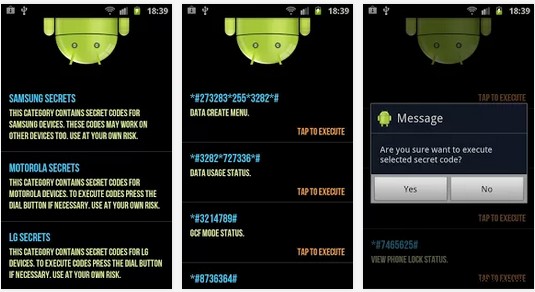 Android চিট শীট:সেরা 12টি লুকানো ফোন কোড