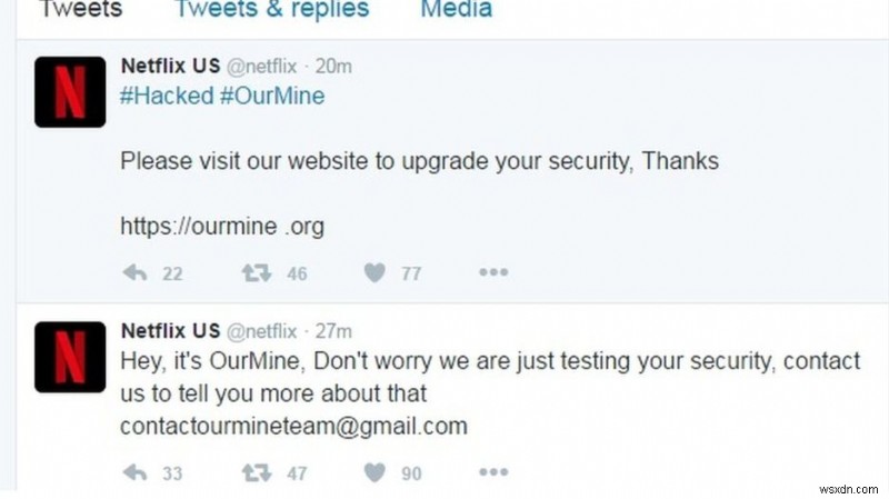 আবার পায়ে আমাদের মাইন:নেটফ্লিক্সের টুইটার অ্যাকাউন্ট হ্যাক!