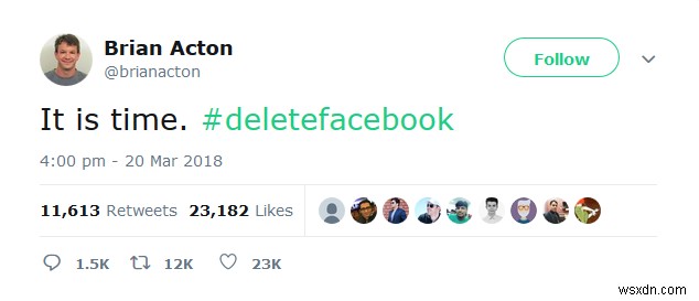 ডেটা মাইনিং বন্ধ করুন:#deletefacebook