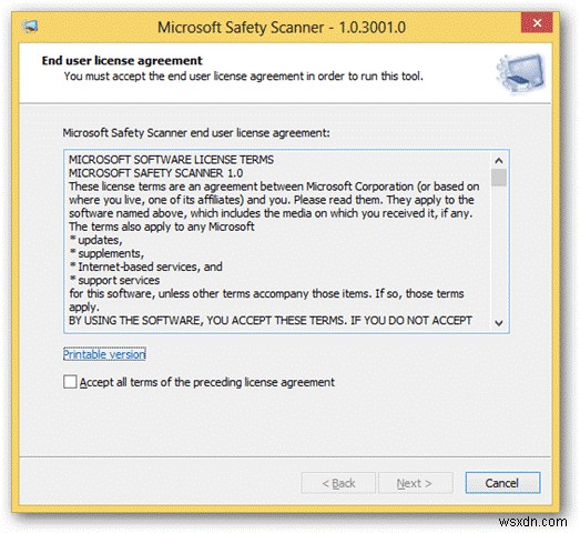 Windows 8-এ Microsoft সেফটি স্ক্যানার কীভাবে ব্যবহার করবেন?