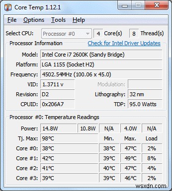 15 সেরা CPU তাপমাত্রা মনিটর সফটওয়্যার Windows 10, 7, 8 PC এর জন্য