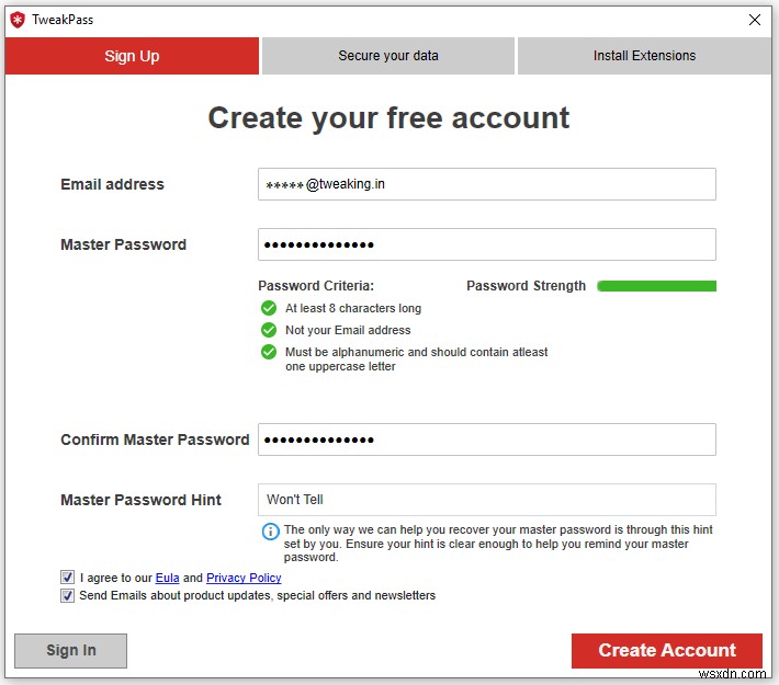 TweakPass:The Ultimate Password Manager