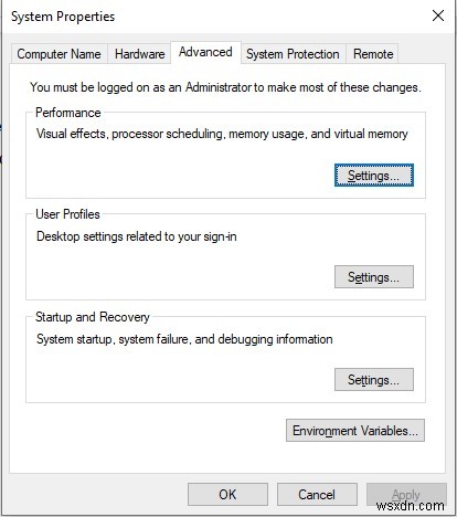 Windows 10 এ পেজফাইল কিভাবে পরিবর্তন/সরানো বা নিষ্ক্রিয় করা যায়