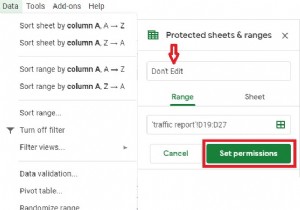 Google পত্রকগুলিতে সম্পাদনা থেকে সেলগুলিকে রক্ষা করার পদক্ষেপ
