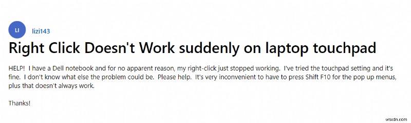 Windows 10-এ ল্যাপটপ টাচপ্যাডে কাজ করছে না রাইট-ক্লিক করুন:কি করতে হবে