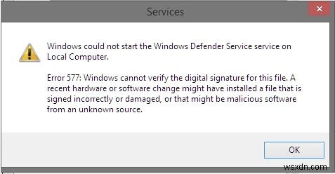 কিভাবে উইন্ডোজ ডিফেন্ডার ত্রুটি 577 ঠিক করবেন