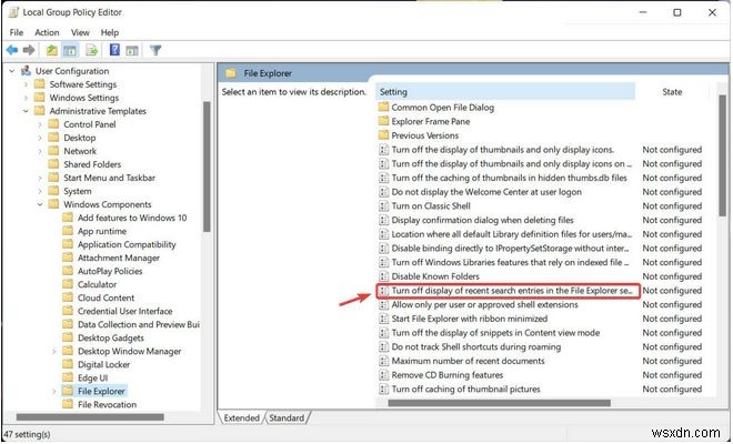 Windows 11-এ ফাইল এক্সপ্লোরার সার্চ হিস্ট্রি কীভাবে নিষ্ক্রিয় করবেন