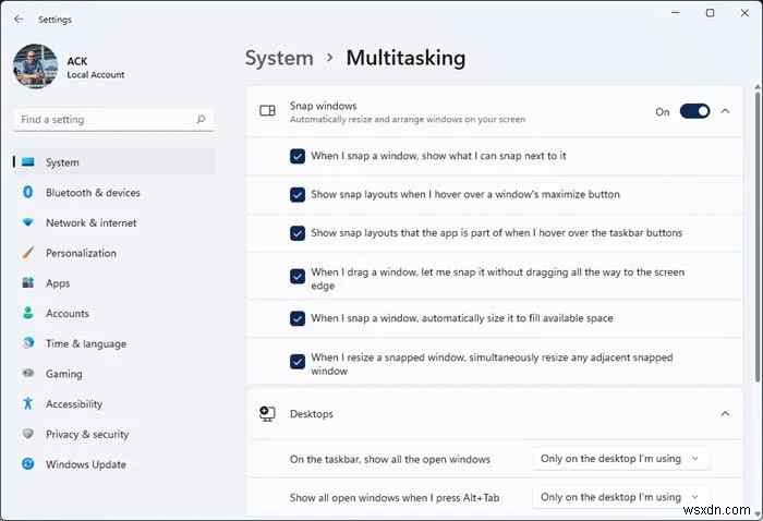 Windows 11 এ কাজ করছে না স্ন্যাপ লেআউটগুলি কীভাবে ঠিক করবেন